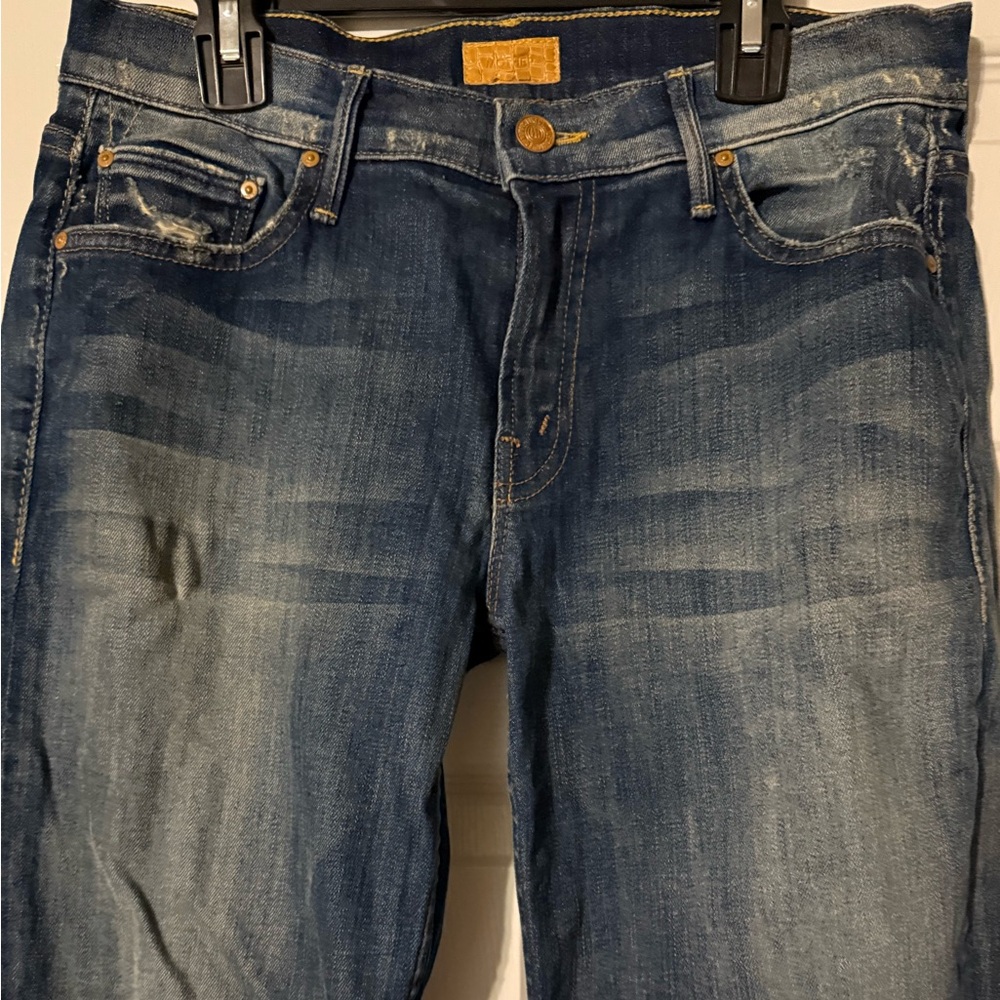 Mother Dropout Denim Jeans Tequila Truth size 25 - Picture 6 of 10